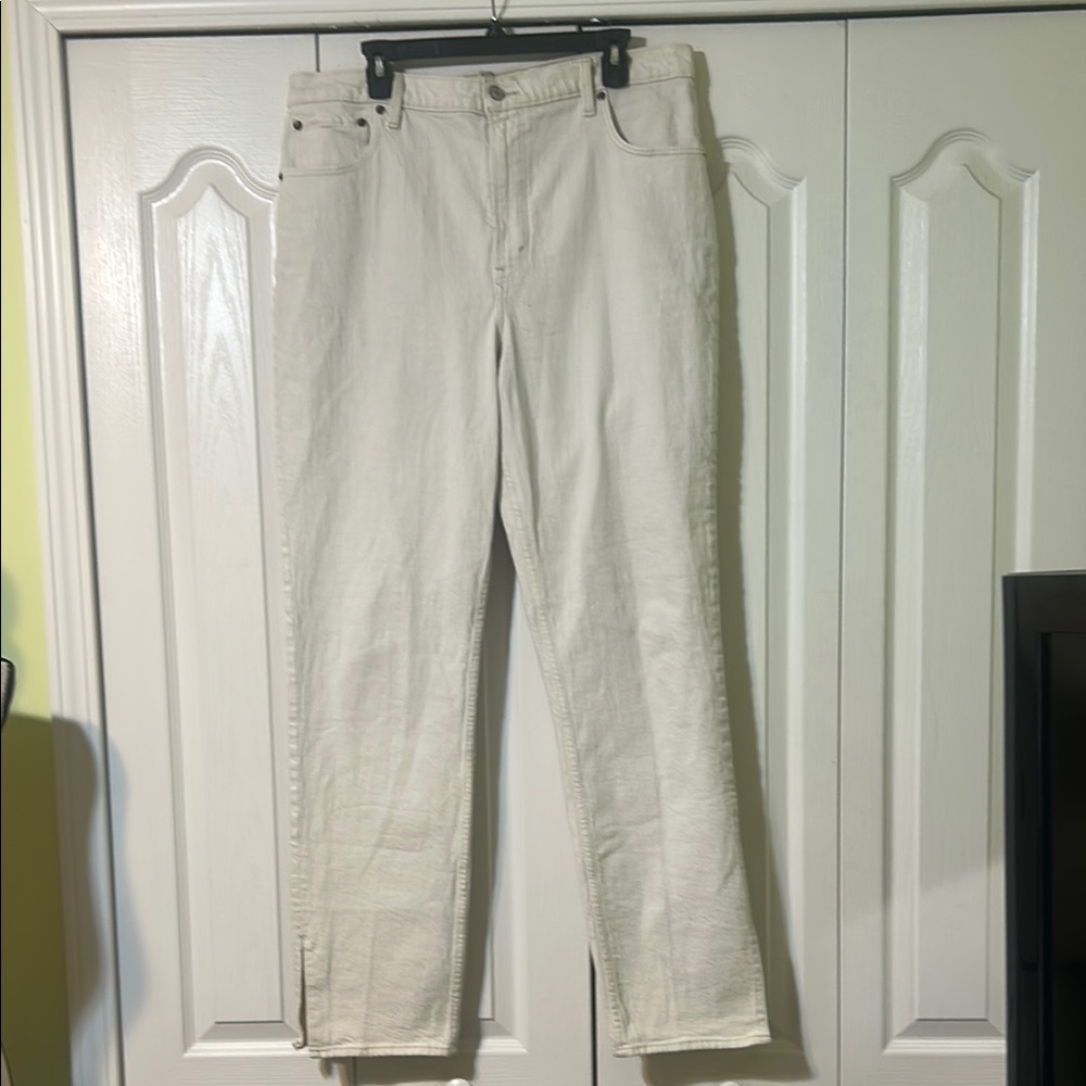Abercrombie & Fitch off white Jeans